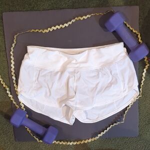 Lululemon Women's White Athletic Shorts
